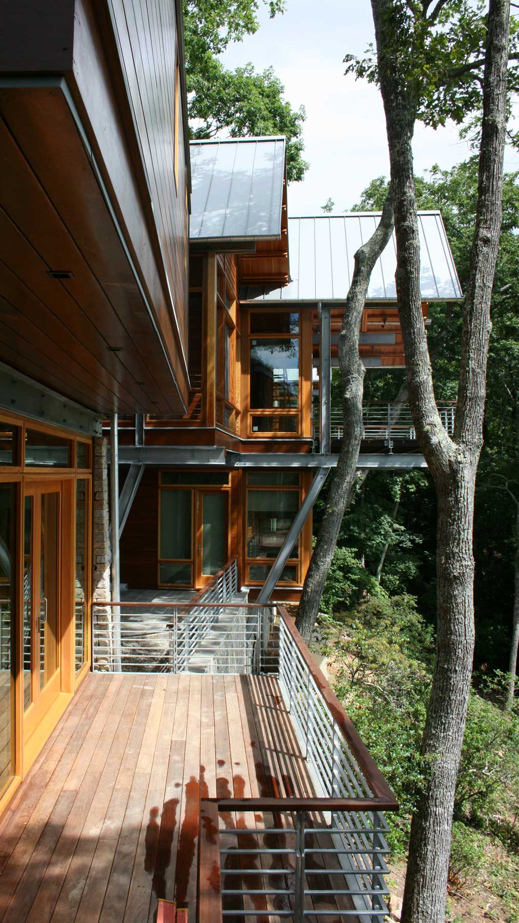 decking on contemporary Carlton Edwards home